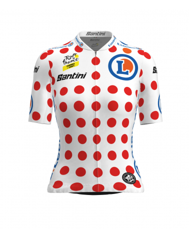 SANTINI maillot vélo enfant à pois Tour de France 2023 CYCLES ET SPORTS
